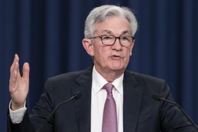 Federal Reserve Chair Jerome Powell speaks during a news conference at the Federal Reserve, Wednesday, May 4 in Washington.
