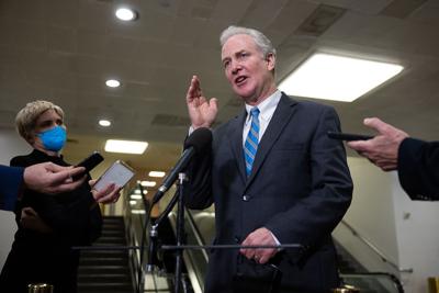 Sen. Chris Van Hollen (D-Md.) at the Capitol.