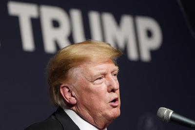 Former President Donald Trump speaks during an event with Joe Lombardo, Clark County sheriff and Republican candidate for Nevada governor, and republican Nevada Senate candidate Adam Laxalt, on July 8, 2022, in Las Vegas.