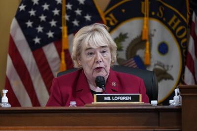 Rep. Zoe Lofgren speaks at a Jan. 6 committee hearing at the Capitol in Washington, Monday, June 13, 2022.