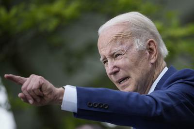 President Joe Biden speaks in the Rose Garden of the White House on May 13, 2022.