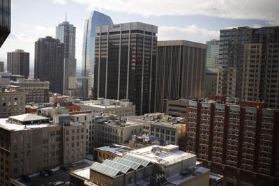 High-rises dot the cityscape on Nov. 4, 2019, in downtown Denver.