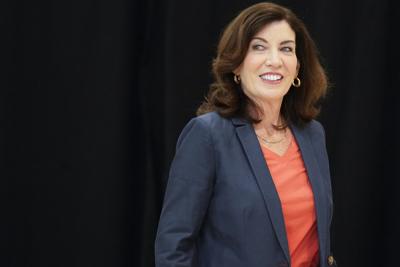 New York Gov. Kathy Hochul on Monday signed a package of bills that she and state lawmakers rushed to approve in the final days of session this year ahead of a potential U.S. Supreme Court ruling that could overturn Roe v. Wade.