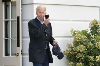 President Joe Biden walks to board Marine One on the South Lawn of the White House, on his way to his Rehoboth Beach, Del., home after his most recent Covid-19 isolation, Sunday, Aug. 7, 2022.