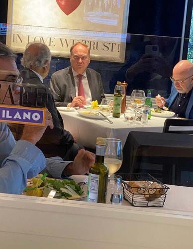 Left-right: Former U.S. envoy for Afghanistan Zalmay Khalilzad, Russian ambassador to the U.S. Anatoly Antonov and Dimitri Simes.
