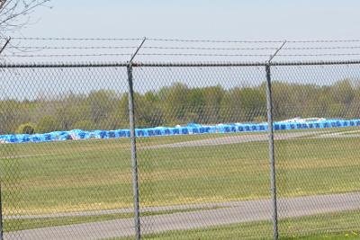 More than 4,000 pallets of New York-made hand sanitizer, called NYS Clean, totaling more than 700,000 gallons sit on an old runway at the State Preparedness Training Center in Oriskany, just outside Utica in Central New York.