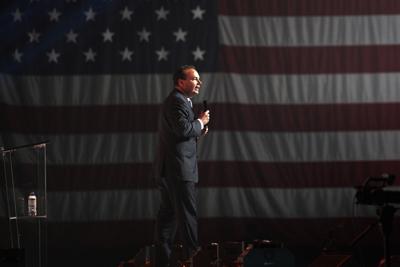 Sen. Mike Lee (R-Utah) addresses attendees during the Turning Point USA Student Action Summit, July 22, 2022, in Tampa, Fla.