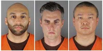 From left, J. Alexander Kueng, Thomas Lane and Tou Thao are pictured.