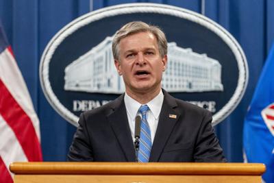 FBI Director Christopher Wray had a chance to begin to chase down an outrageous lie.