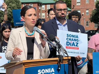 Massachusetts state Sen. Sonia Chang-Díaz ends her gubernatorial campaign on Thursday, June 23, 2022.