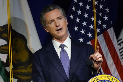 "ABORTION STAYS LEGAL IN CA," Democratic Gov. Gavin Newsom tweeted Friday morning, lamenting that "This is not the America we know."