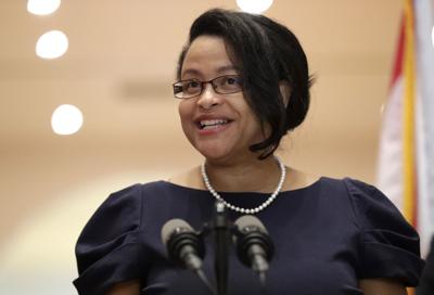 Renatha Francis speaks at a news conference in Miami on May 26, 2020.