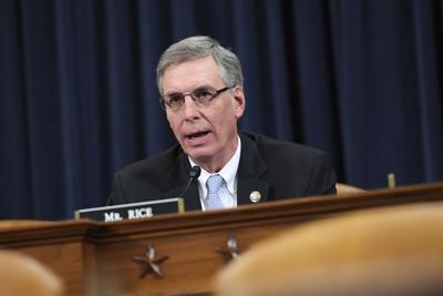 Rep. Tom Rice (R-S.C.) speaks during a House Ways and Means Oversight Subcommittee hearing in Washington, D.C.