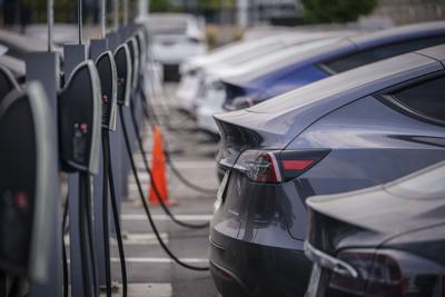 The package calls for $2 billion in grants to help convert existing auto manufacturing factories into ones that make electric vehicles.