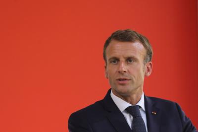 French President Emmanuel Macron delivers a speech during a national ceremony to pay tribute to the victims of terrorism, in Paris, on September 19, 2018. (Photo by Ludovic MARIN / POOL / AFP)        (Photo credit should read LUDOVIC MARIN/AFP/Getty Ima...