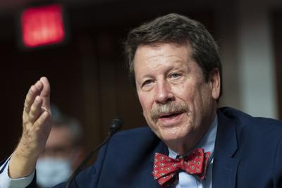Robert Califf testifies before a Senate Committee on Health, Education, Labor and Pension in Washington, on Dec. 14, 2021.