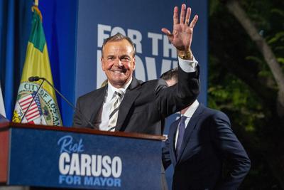Despite the staff uproar, which began early this year, Aisle 518 Strategies has not dropped Rick Caruso.