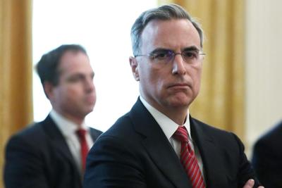 White House Counsel Pat Cipollone waits for the beginning of a cabinet meeting in the East Room of the White House on May 19, 2020 in Washington, D.C.