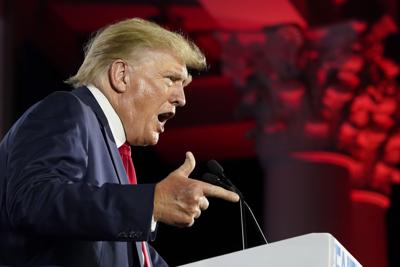 Former President Donald Trump speaks at the Faith & Freedom Coalition’s “Road to Majority” event, Friday, June 17, 2022, in Nashville, Tenn.