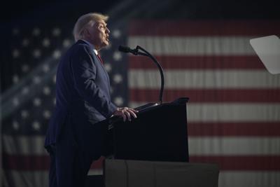 Former President Donald Trump addresses attendees during the Turning Point USA Student Action Summit, Saturday, July 23, 2022, in Tampa, Fla.