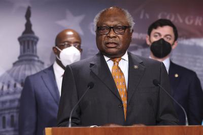 House Majority Whip Jim Clyburn (D-S.C.) speaks on Medicare expansion and the reconciliation package during a press conference with fellow lawmakers at the U.S. Capitol on Sept. 23, 2021 in Washington, D.C.