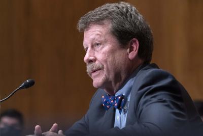 Food and Drug Administration Commissioner Robert Califf testifies during a Senate Committee on Health, Education, Labor and Pensions hearing on the nationwide baby formula shortage on Capitol Hill in Washington, Thursday, May 26, 2022.