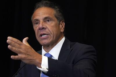 Then-Gov. Andrew Cuomo speaks during a July 26, 2021, news conference in the Bronx.
