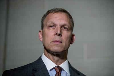 Rep. Scott Perry (R-Pa.) appears before reporters on Capitol Hill in Washington.