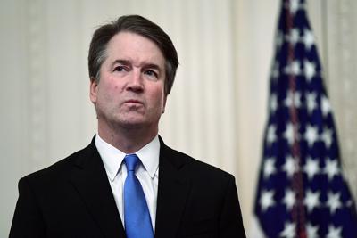 Supreme Court Justice Brett Kavanaugh stands before a ceremonial swearing-in in October 2018.