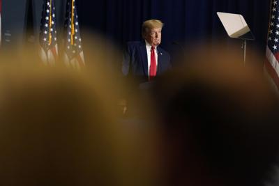 Former President Donald Trump speaks at an America First Policy Institute agenda summit at the Marriott Marquis in Washington, Tuesday, July 26, 2022.