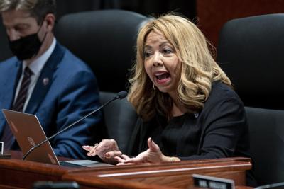 Rep. Lucy McBath speaks during a hearing on Oct. 21, 2021, in Washington.