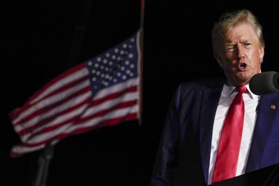 Former President Donald Trump speaks at a rally Friday, Aug. 5, 2022, in Waukesha, Wis.