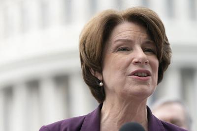 Sen. Amy Klobuchar said Congress needs to act to enshrine <i>Roe</i> through legislation before the court moves to strike it down.