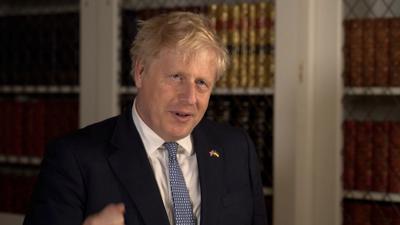 Prime Minister Boris Johnson speaks after surviving an attempt   to oust him as party leader June 6, 2022, in London.