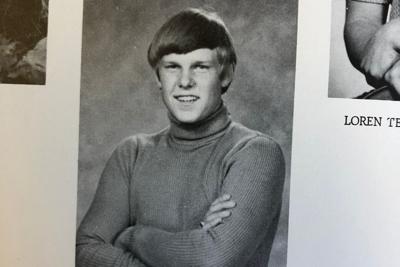 Sen. Jon Tester poses for his high school yearbook in 1973.