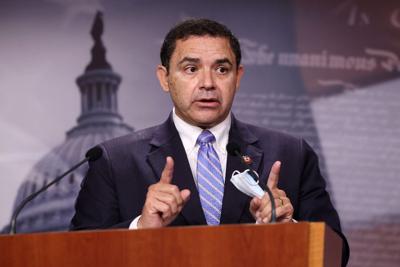 Rep. Henry Cuellar speaks during a news conference at the U.S. Capitol on July 30, 2021 in Washington, D.C.