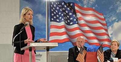 Illinois Republican Mary Miller on the campaign trail.