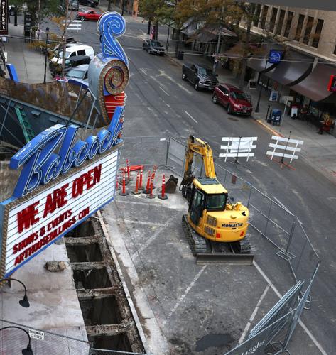 Babcock sidewalk construction