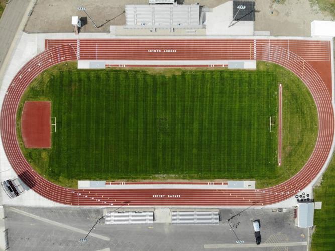 Sidney high school track and football field
