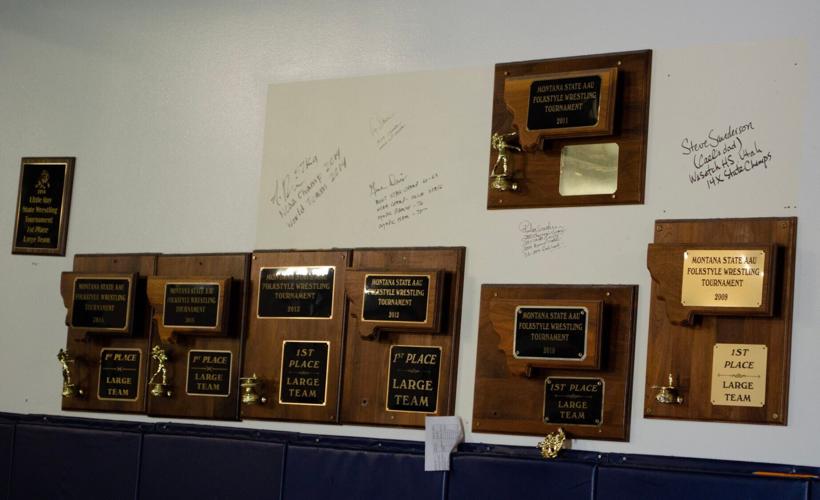 Great Falls High AAU trophies