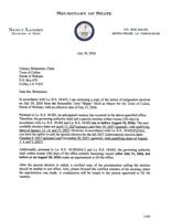 Mayor Terry Hoof's resignation letter