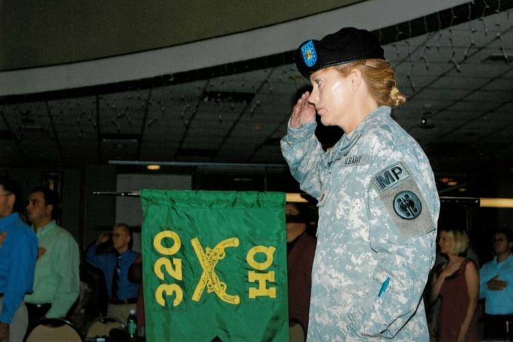 Stacy Garrity during her military service.