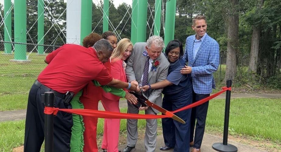 water tower ribbon cutting
