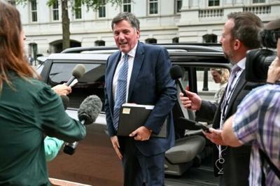 Dominic LeBlanc, Canada's minister in charge of US-Canada trade, arrives to meet with US Trade Representative Jamieson Greer in Washington, DC, on August 20, 2026