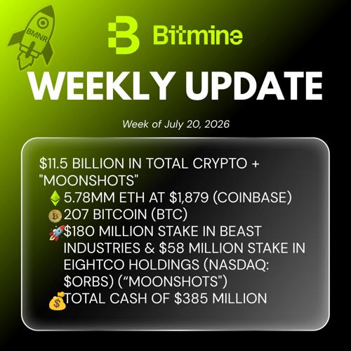 Bitmine Weekly Update