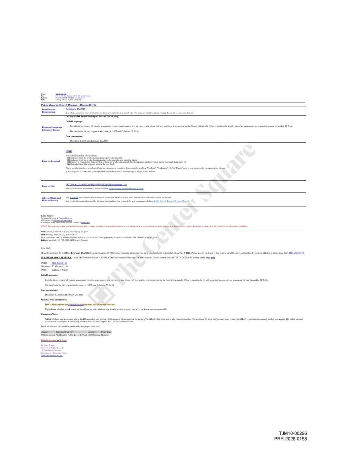 Full records released to The Center Square