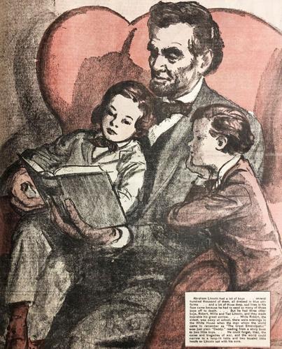 Abraham Lincoln drawing 1933 Montana Standard