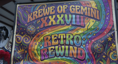 Krewe of Gemini 'Retro Rewind' theme