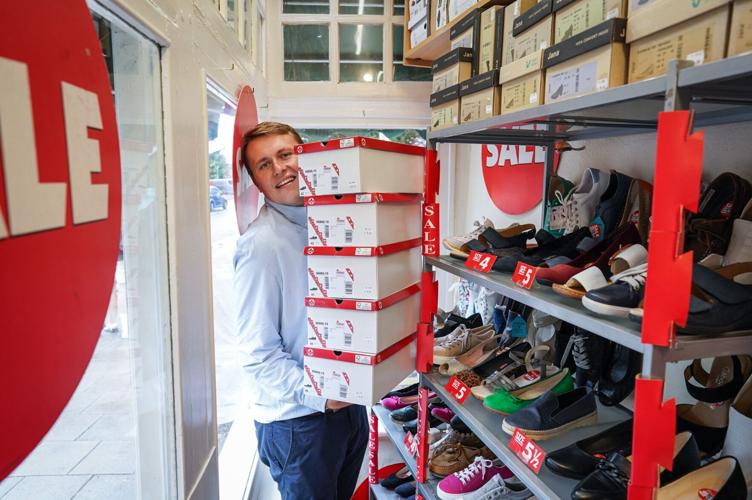 Britain’s smallest shoe shop proves a tight fit for customers – at just 3ft wide