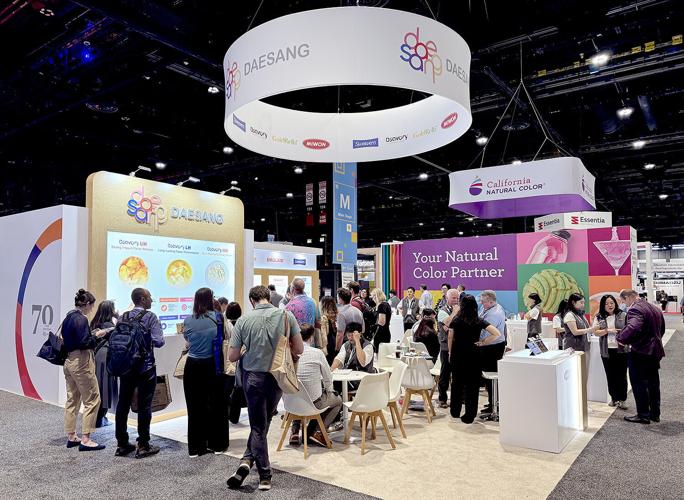 Daesang's booth at IFT FIRST 2026, the world's largest food science and innovation expo, held in Chicago, U.S.